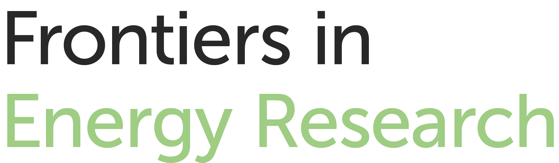 Frontiers in Energy Research